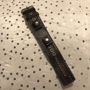 Leather watch band